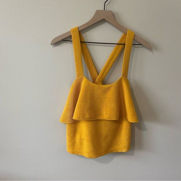 Madewell Texture & Thread Tiered Tank - Picture 2 of 11